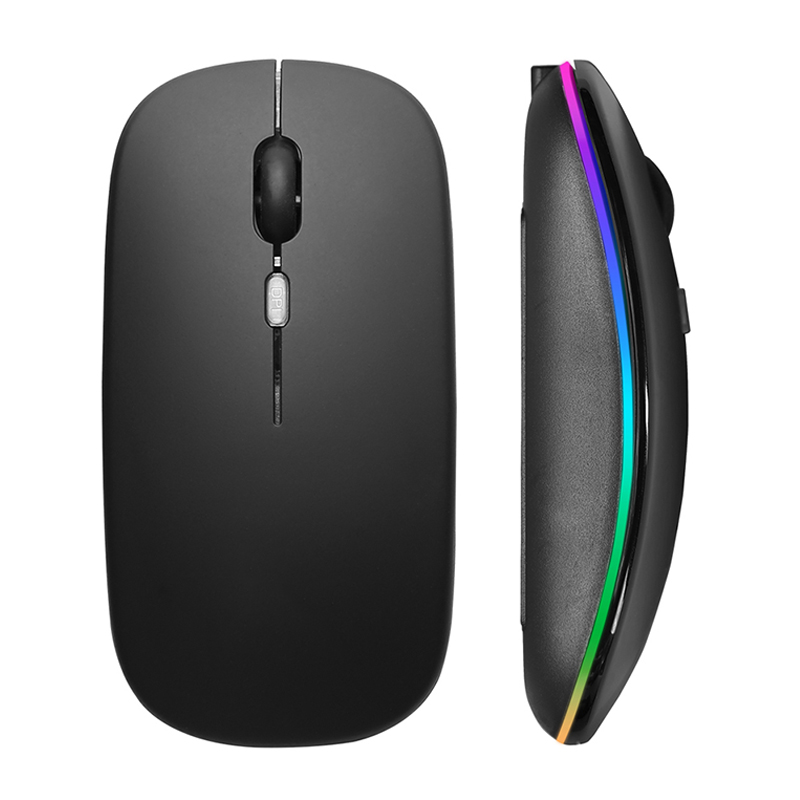 Laptop Mouse - Mysz bezprzewodowa RGB, ładowalna, USB 2.4GHz,