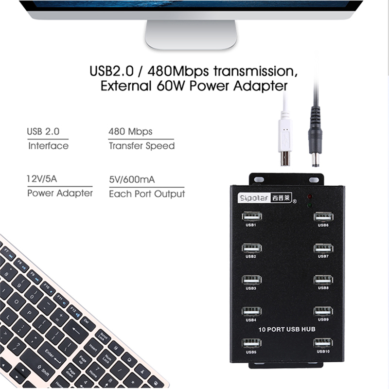 Hub USB Sipolar A-300, 10 port – Usb Hub recenzja i cena