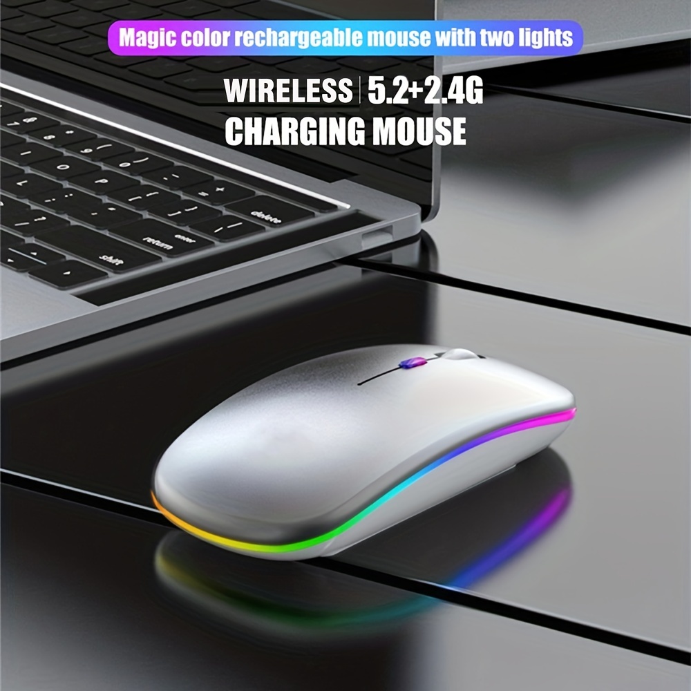 Mysz bezprzewodowa RGB, ładowa – Laptop Mouse recenzja i cena