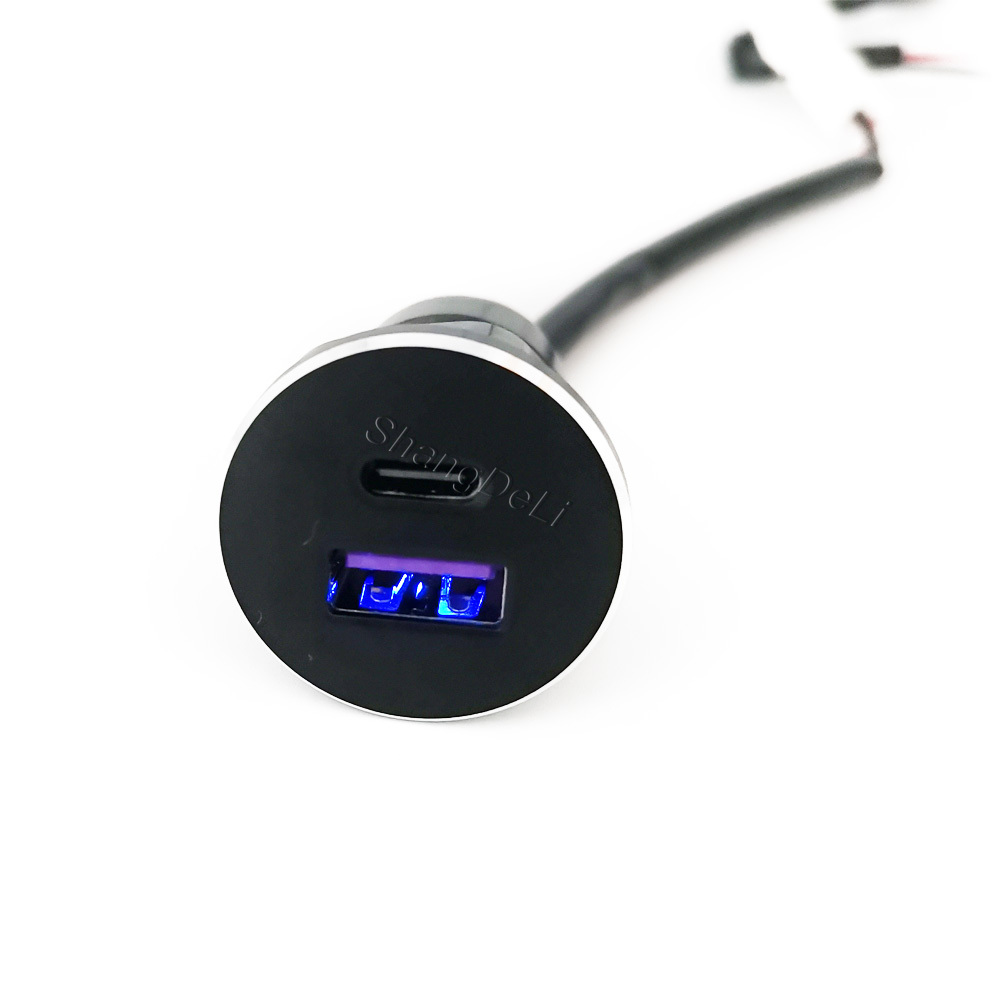 1 szt. Samochodowa podwójna ła – Usb C Hub recenzja i cena